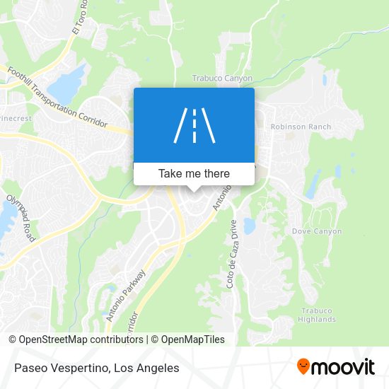 Paseo Vespertino map