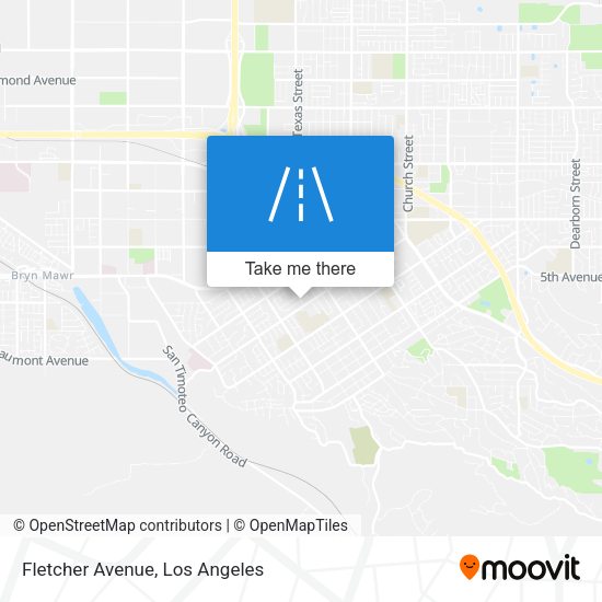 Mapa de Fletcher Avenue