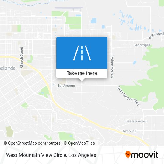 West Mountain View Circle map