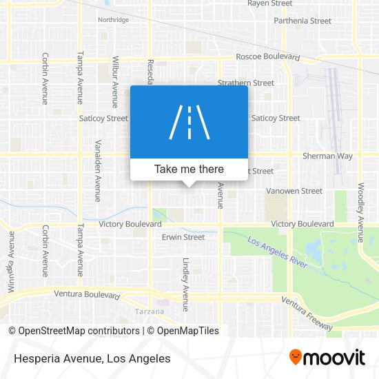 Mapa de Hesperia Avenue