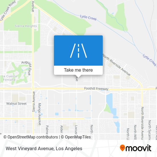 West Vineyard Avenue map