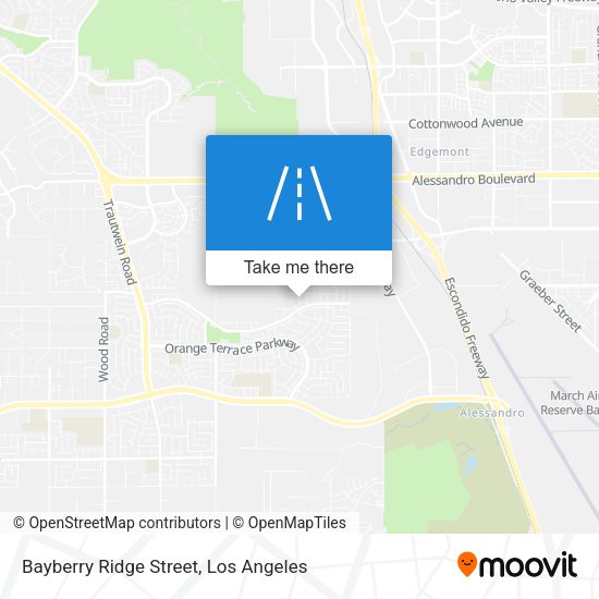 Bayberry Ridge Street map