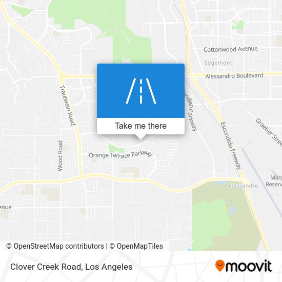 Clover Creek Road map