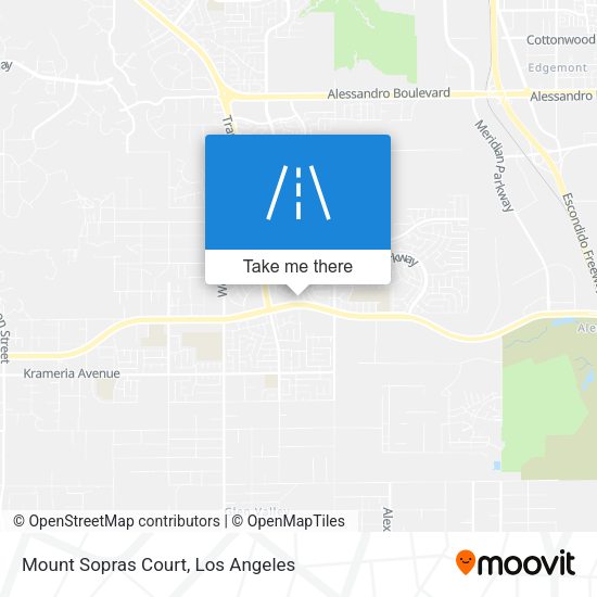 Mapa de Mount Sopras Court