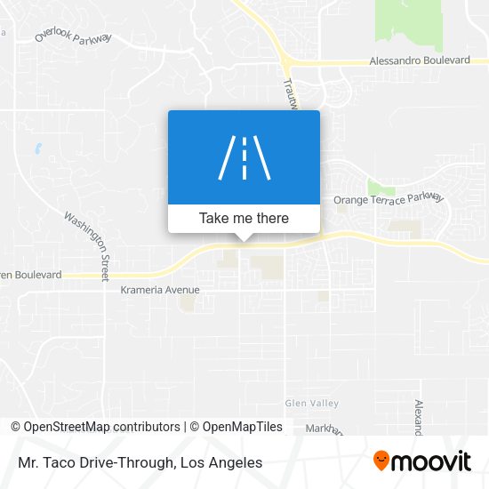 Mr. Taco Drive-Through map