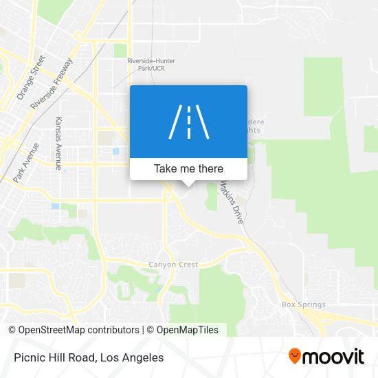 Picnic Hill Road map