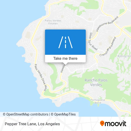 Pepper Tree Lane map