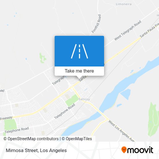 Mapa de Mimosa Street
