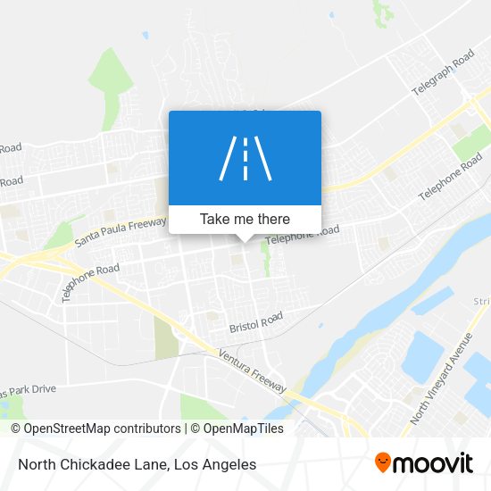 North Chickadee Lane map