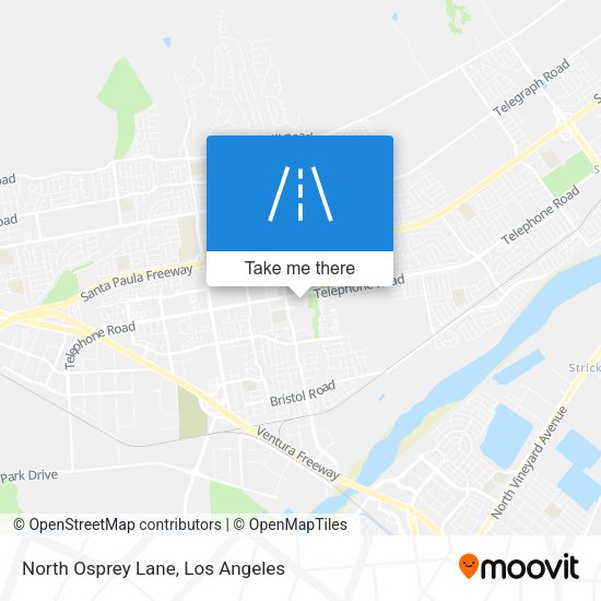 North Osprey Lane map