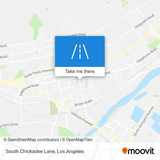 South Chickadee Lane map