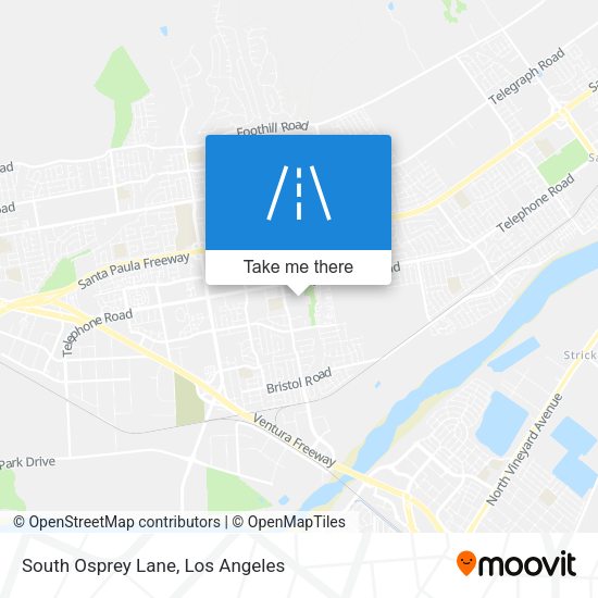 South Osprey Lane map
