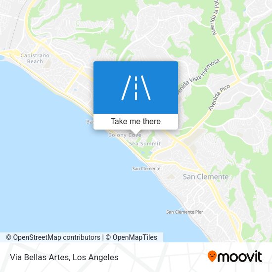 Via Bellas Artes map