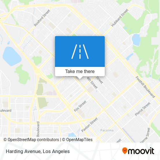 Mapa de Harding Avenue