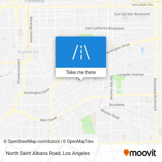 North Saint Albans Road map