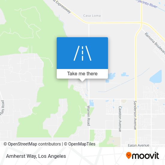 Amherst Way map