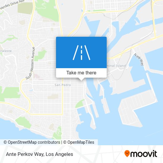 Ante Perkov Way map
