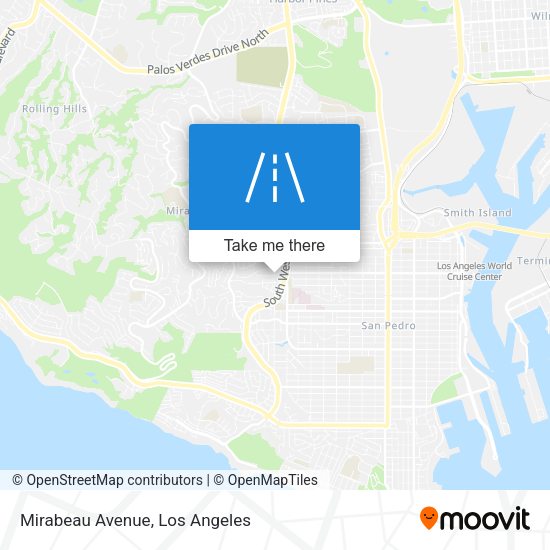 Mirabeau Avenue map