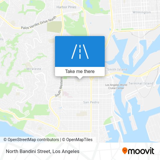 North Bandini Street map