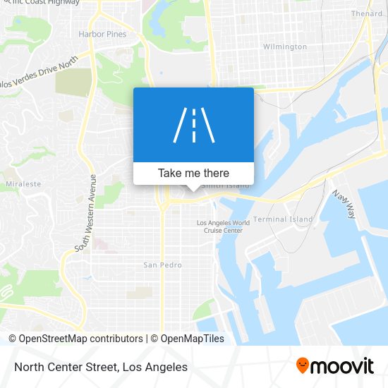 North Center Street map