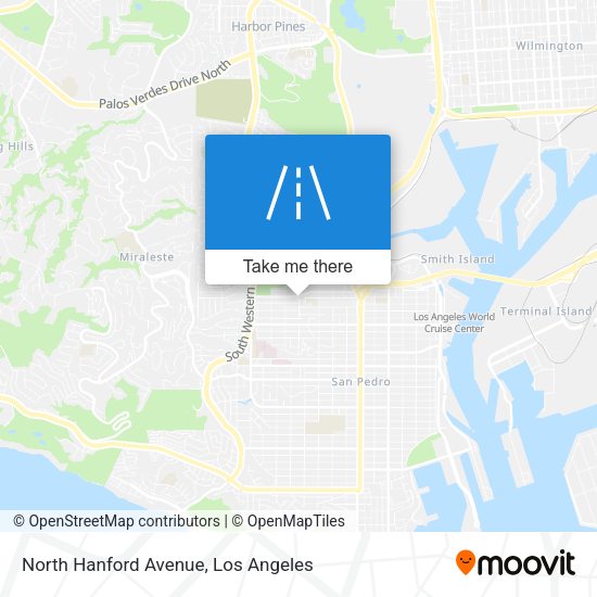 North Hanford Avenue map