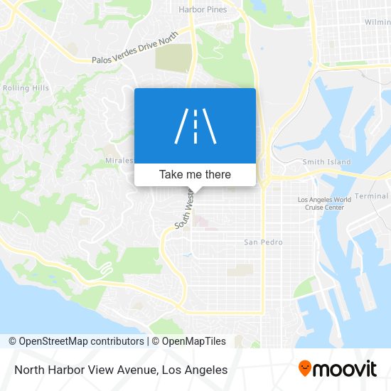 North Harbor View Avenue map