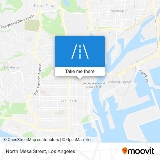 North Mesa Street map