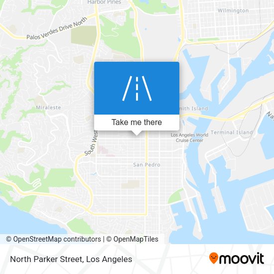 North Parker Street map