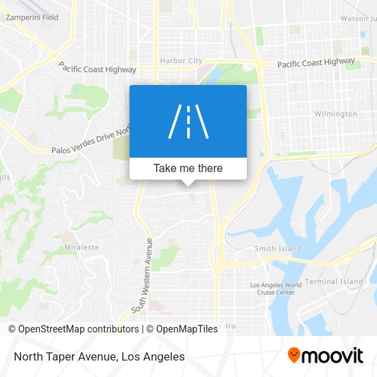 North Taper Avenue map
