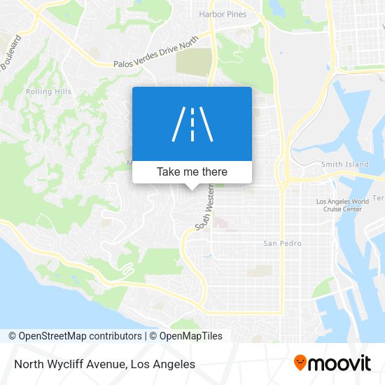 North Wycliff Avenue map