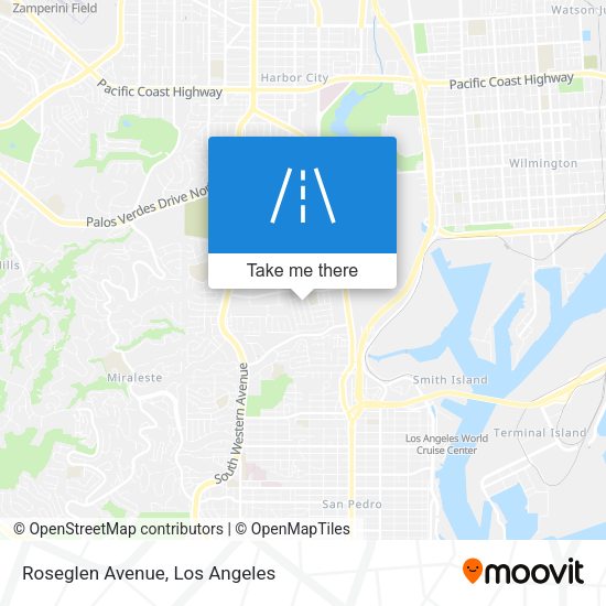 Mapa de Roseglen Avenue