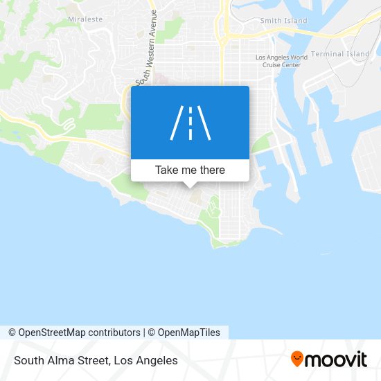 South Alma Street map
