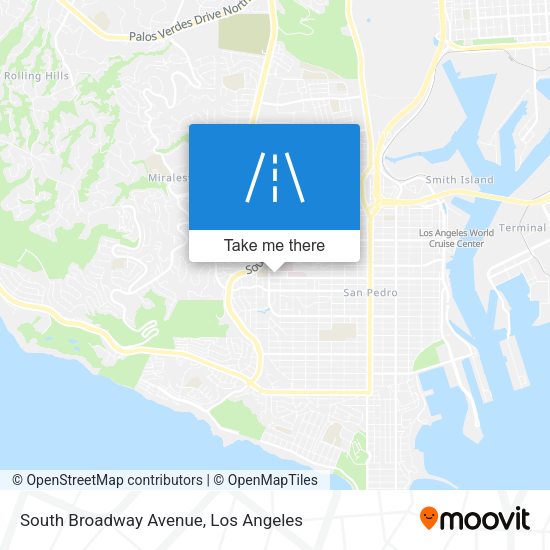 Mapa de South Broadway Avenue