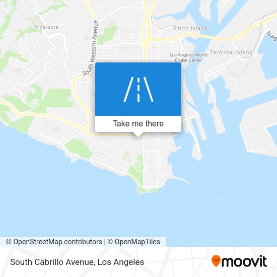 South Cabrillo Avenue map