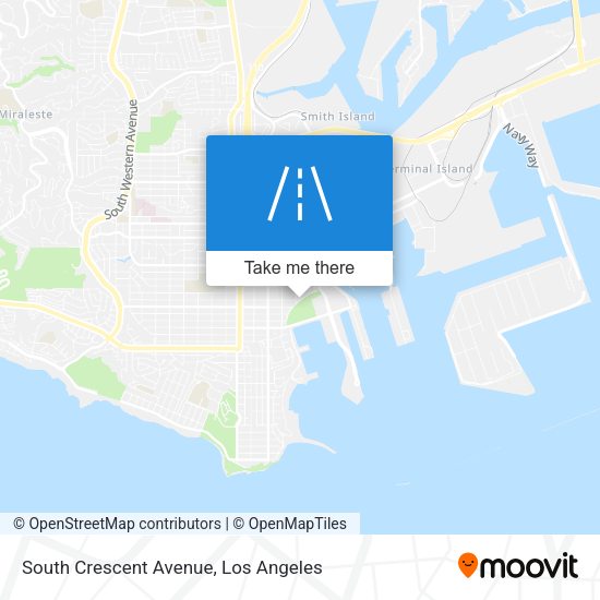 South Crescent Avenue map