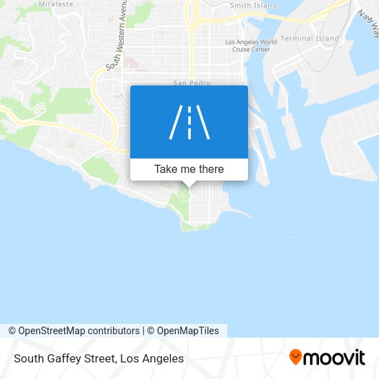 Mapa de South Gaffey Street