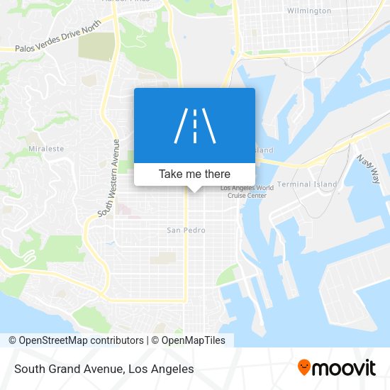 Mapa de South Grand Avenue