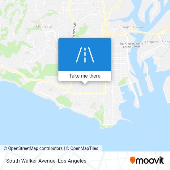 South Walker Avenue map