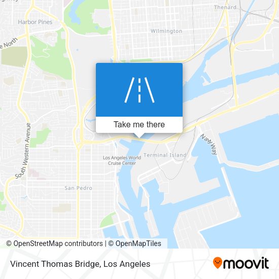 Vincent Thomas Bridge map