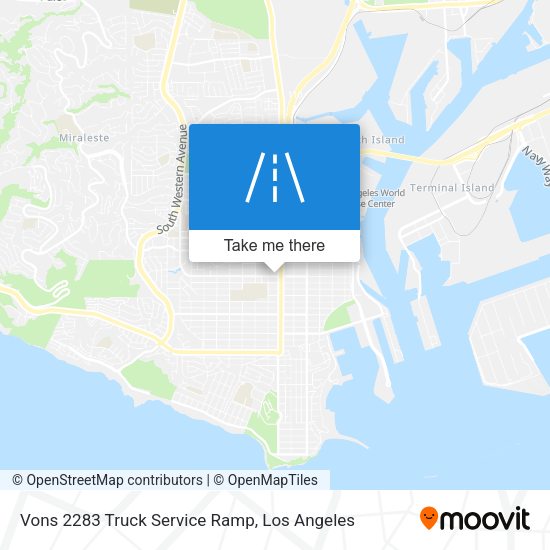 Mapa de Vons 2283 Truck Service Ramp