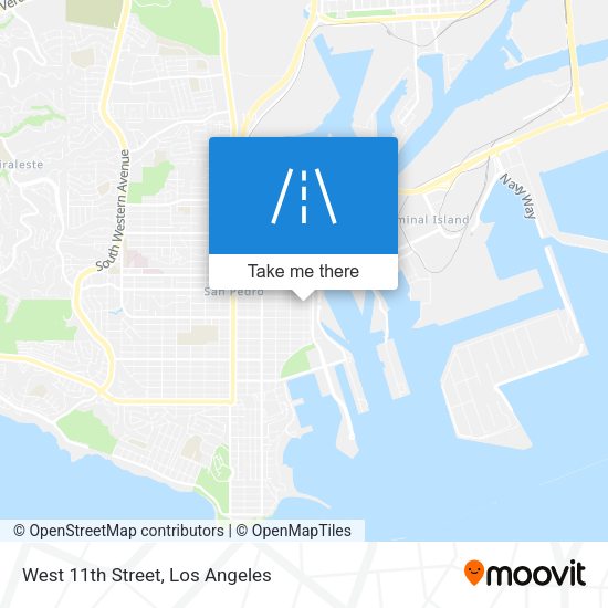 West 11th Street map