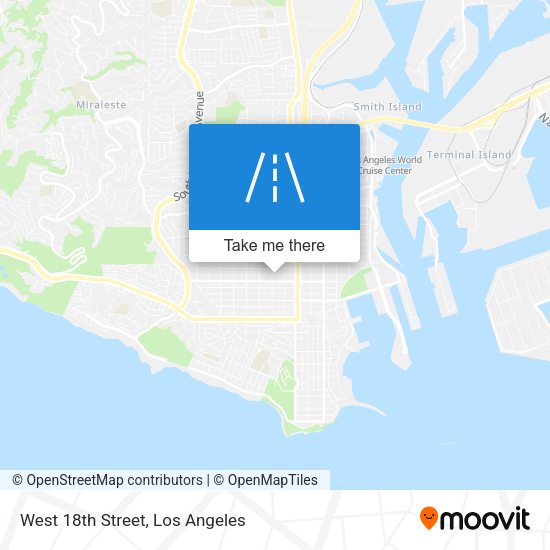 Mapa de West 18th Street