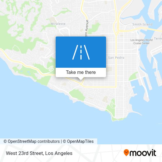 Mapa de West 23rd Street