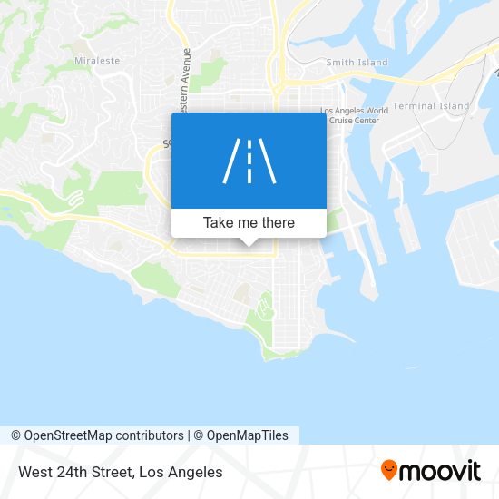 West 24th Street map