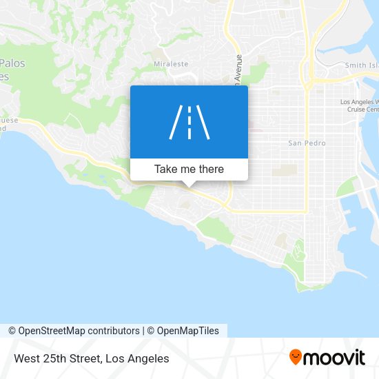 West 25th Street map