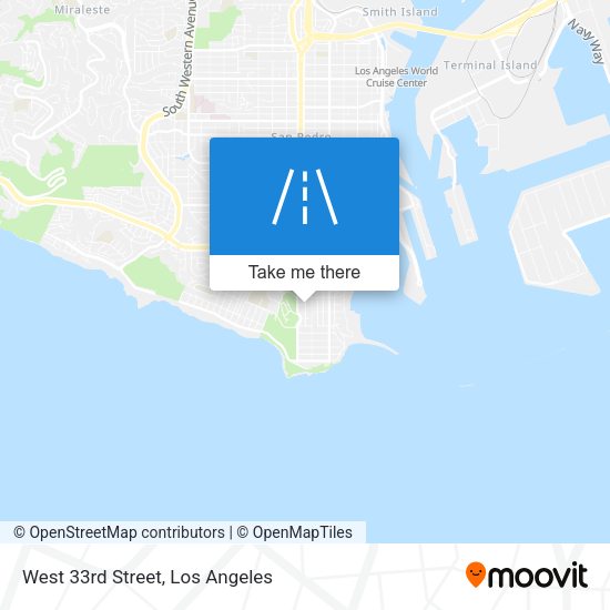 Mapa de West 33rd Street