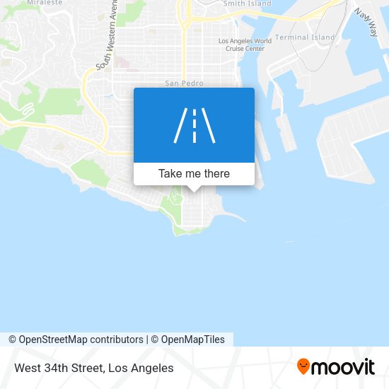 West 34th Street map