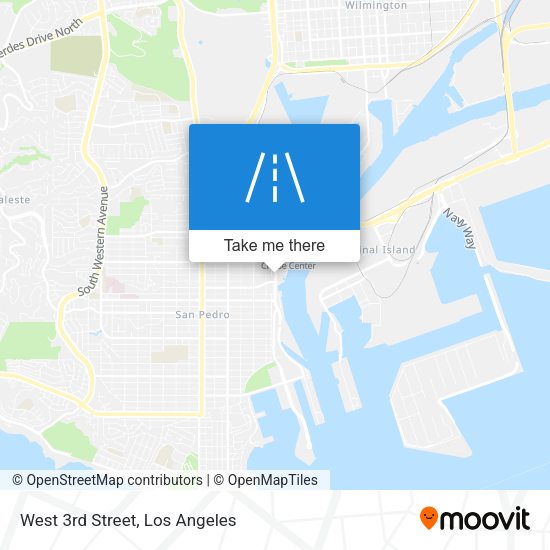 Mapa de West 3rd Street