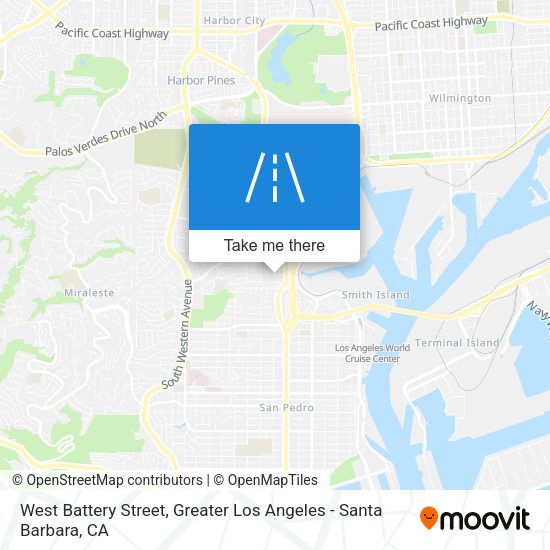 West Battery Street map