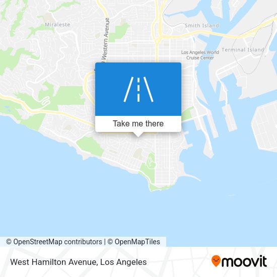 West Hamilton Avenue map